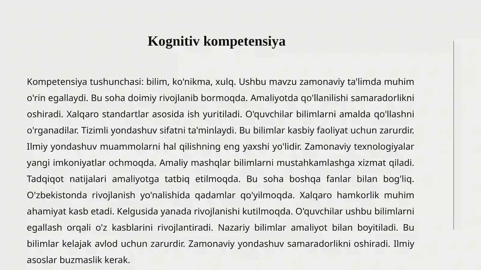 BOLALAR KOMPETENSIYASI 3