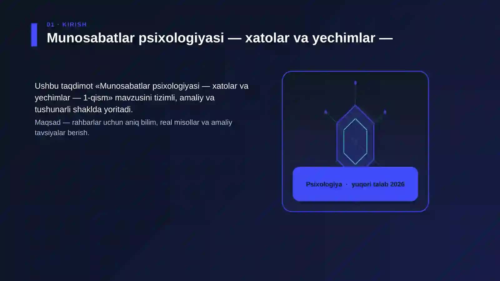 Munosabatlar psixologiyasi — xatolar va yechimlar — 1-qism 3