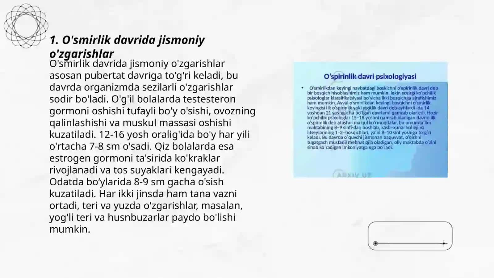 O‘smirlar psixologiyasi 3