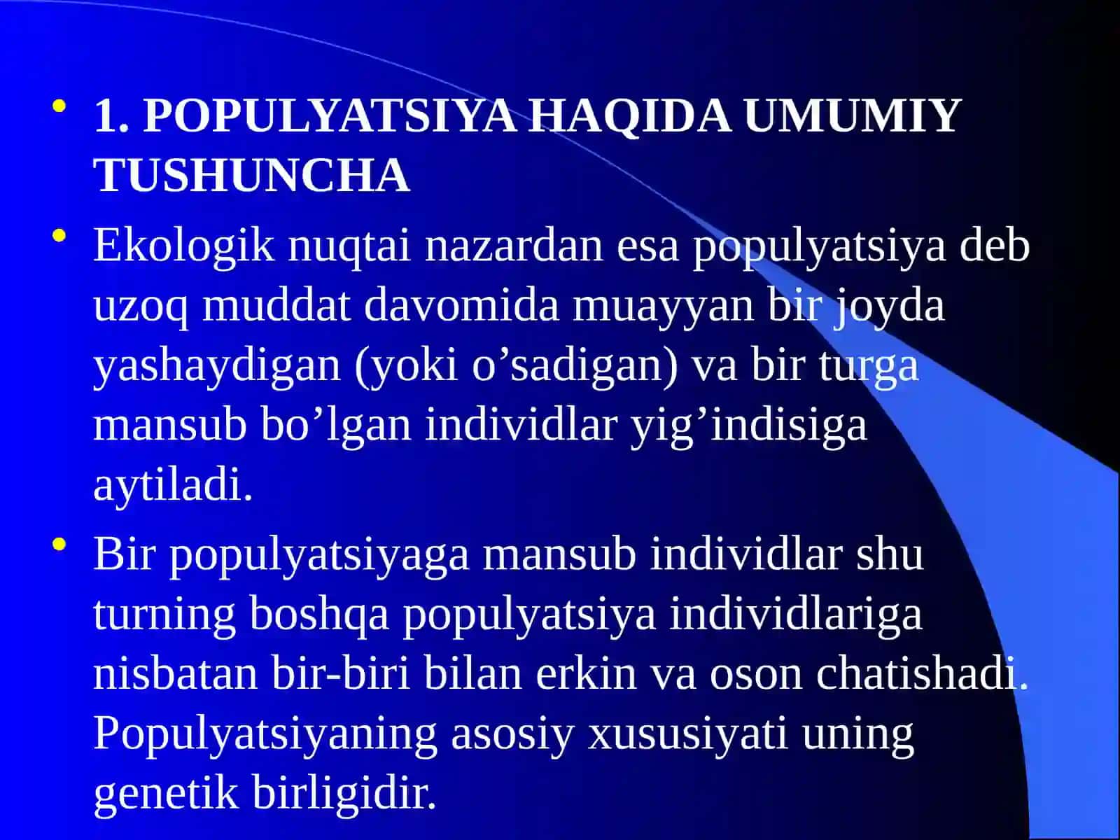 Hayvonlar Populyatsiyasi 3