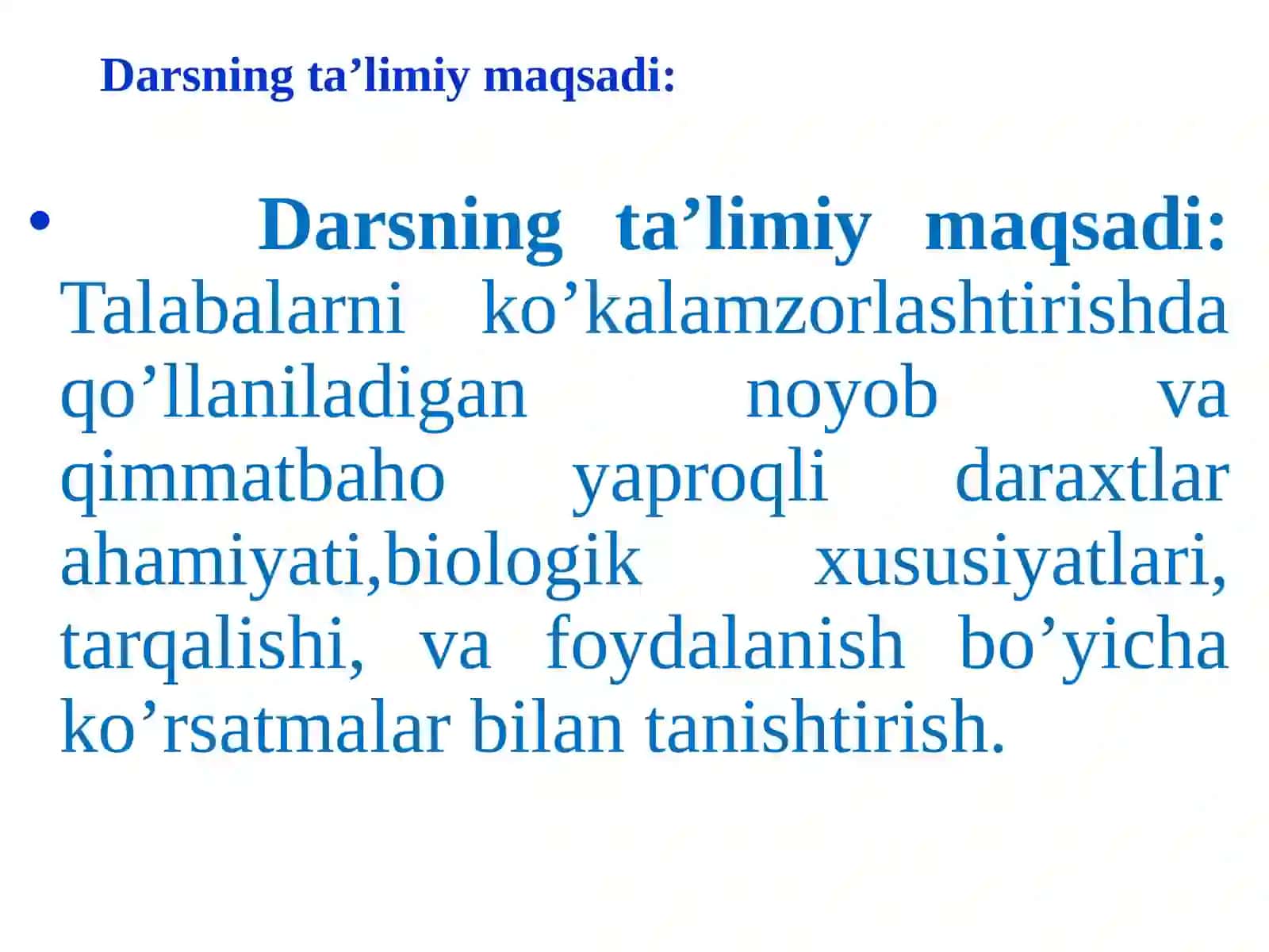 Manzarali bog’dorchilikda qo‘llaniladigan noyob yaproqli daraxtlar 3