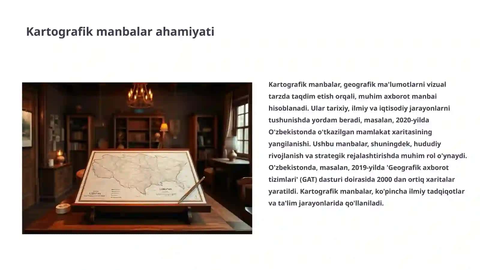 Kartografik manbalar boʻyicha bibliografik koʻrsatkichlar tuzish 3