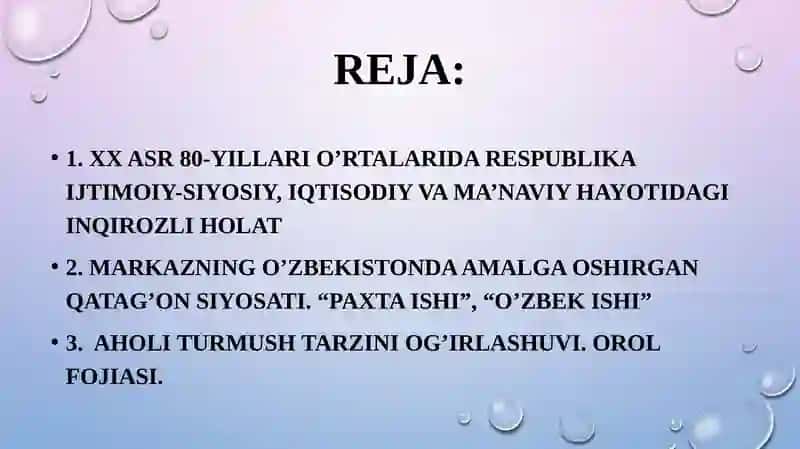 O'zbekistonning eng yangi tarixi 3