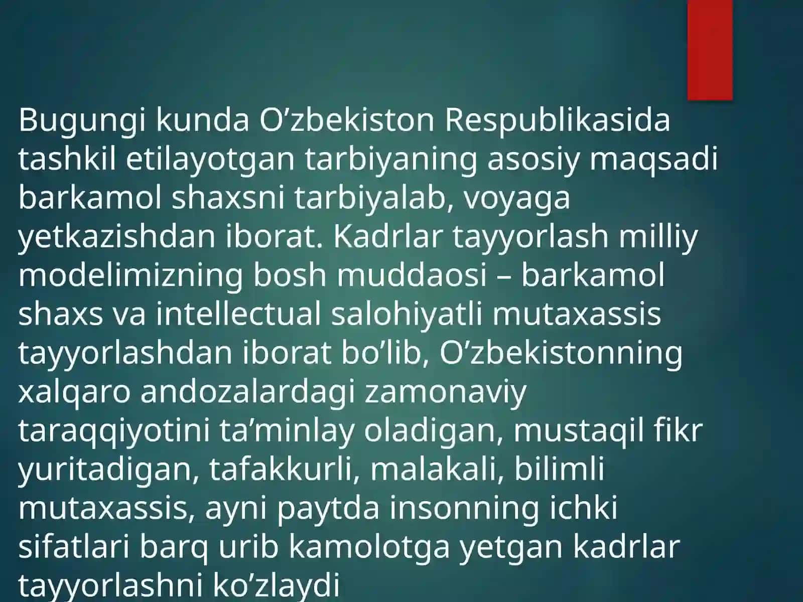 Boshlangʻich taʼlimda tarbiya fanidan mustaqil ish 3