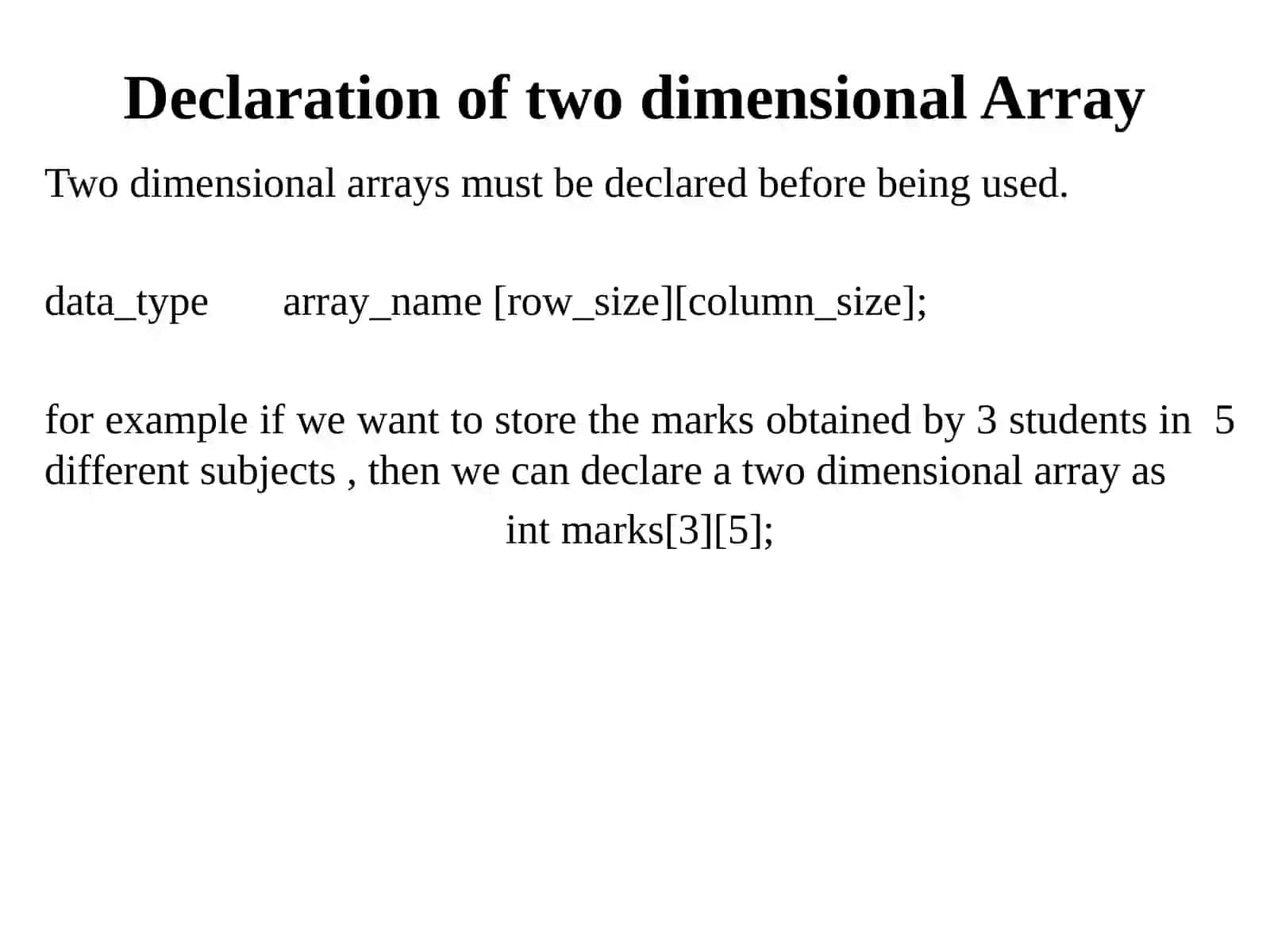 Two-Dimensional Arrays 3