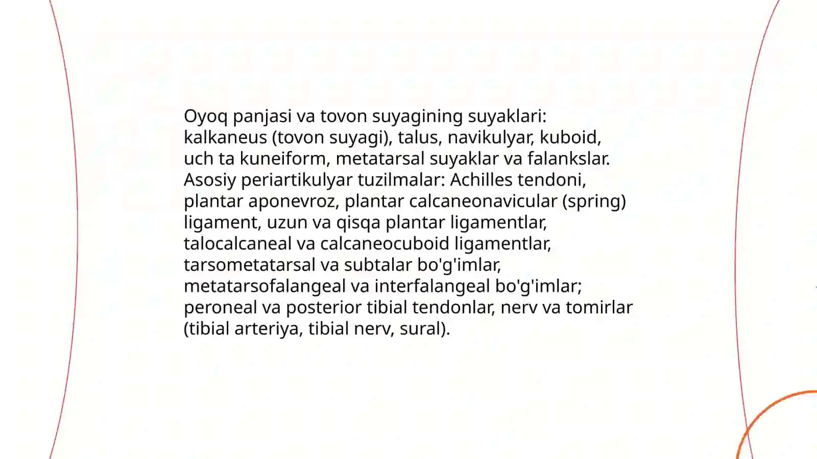 Oyoq panjasining va tovon suyagining ochiq va yopiq sinishlari klinik belgilari tekshirish usullari va davosi 3