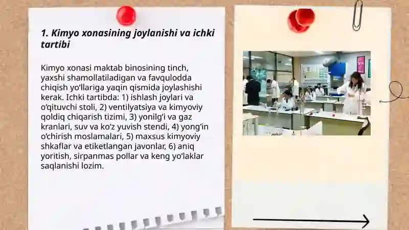 Kimyo xonasi (Maktab kimyo xonasi bilan tanishish) 3