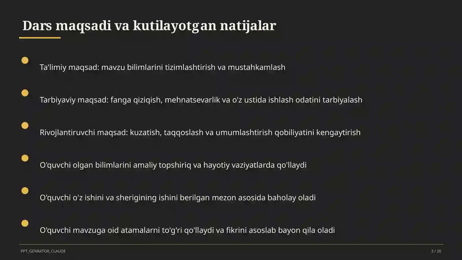 Algebra (7–11) — mustaqil o'rganish uchun 3