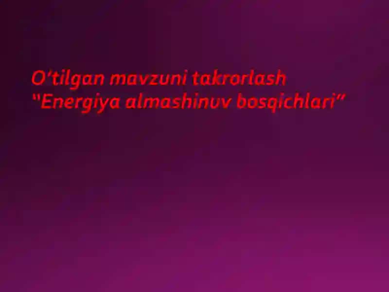 Biologiyadan o'yinlar 3