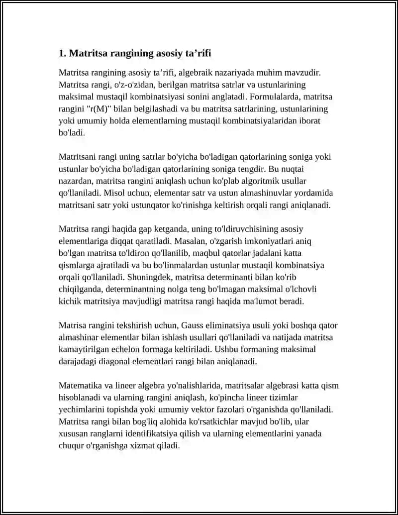 MATRITSA RANGINING TAʼRIFI 3