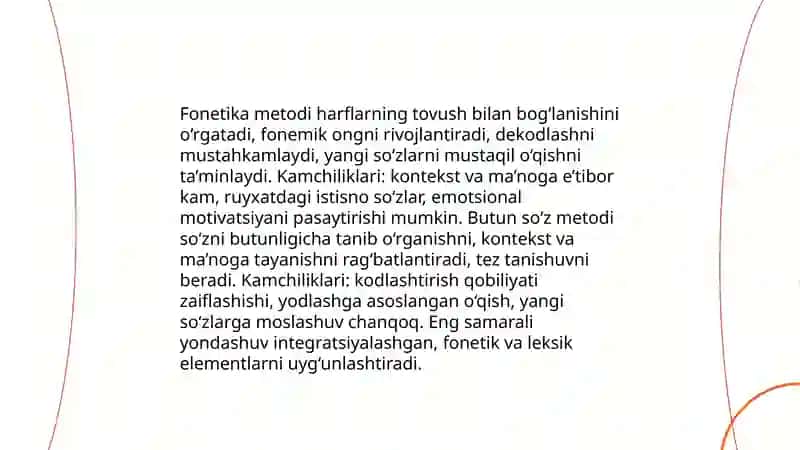 Fonetika va Butun So'z Metodlarining Qiyosiy Tanqidi 3