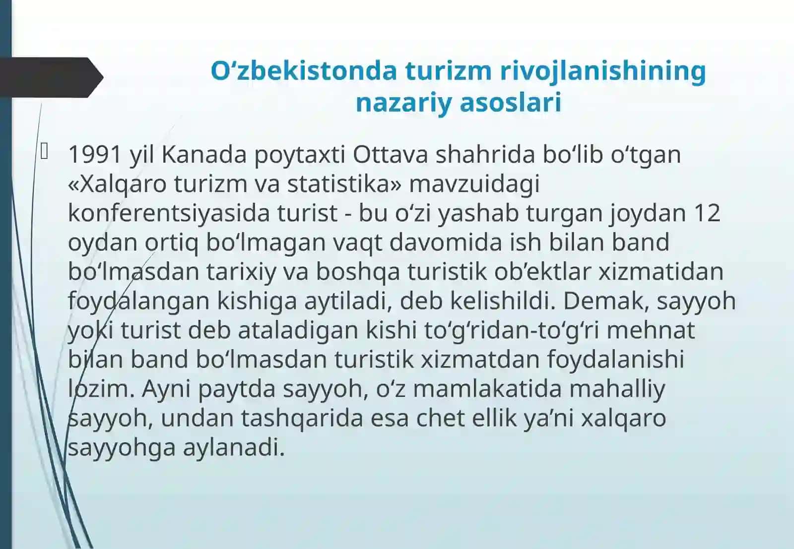 O‘zbekistonda turizmni rivojlantirishni o‘ziga xos xususiyatlari va istiqbollari 3