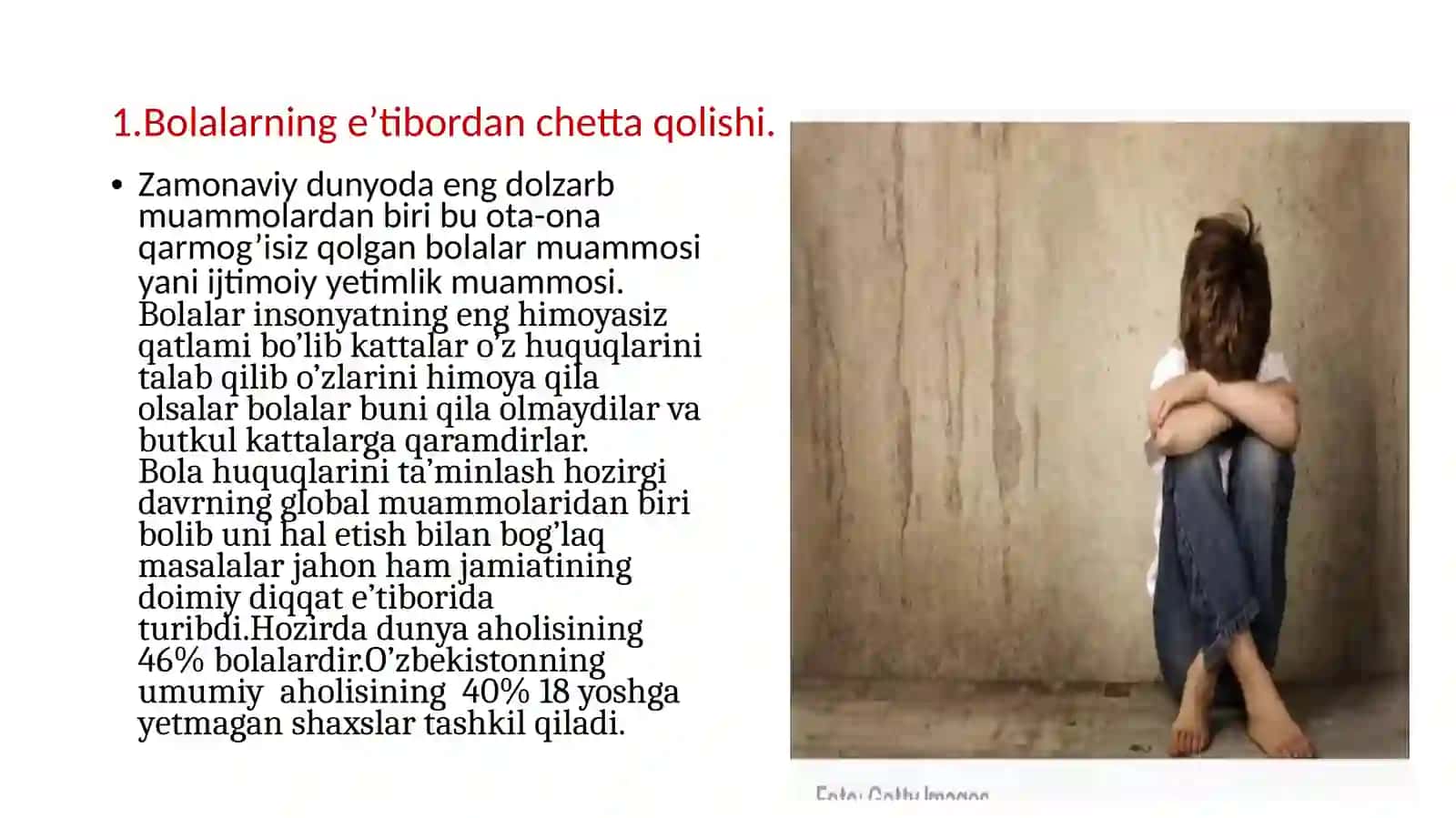 Bolalar nazoratsiz qolishining ko’payish sabablari 3