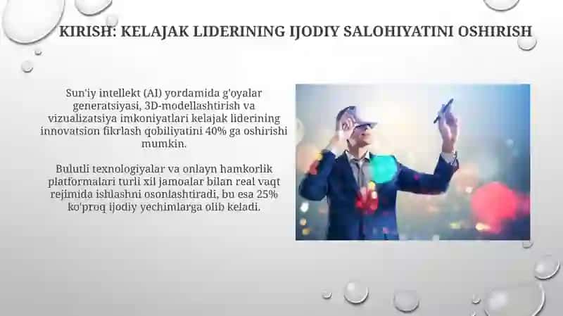 Boʻlajak rahbarning kreativ malakasini oshirish texnologiyasi 3