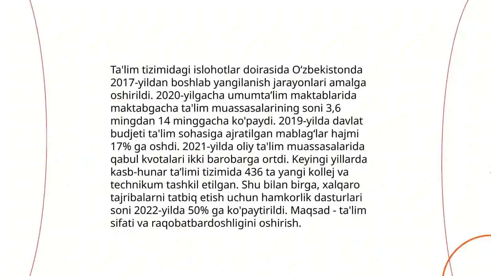 O’zbekistondagi ijtimoiy sohada amalga oshirilayotgan o’zgarishlar mazmun va mohiyati 3