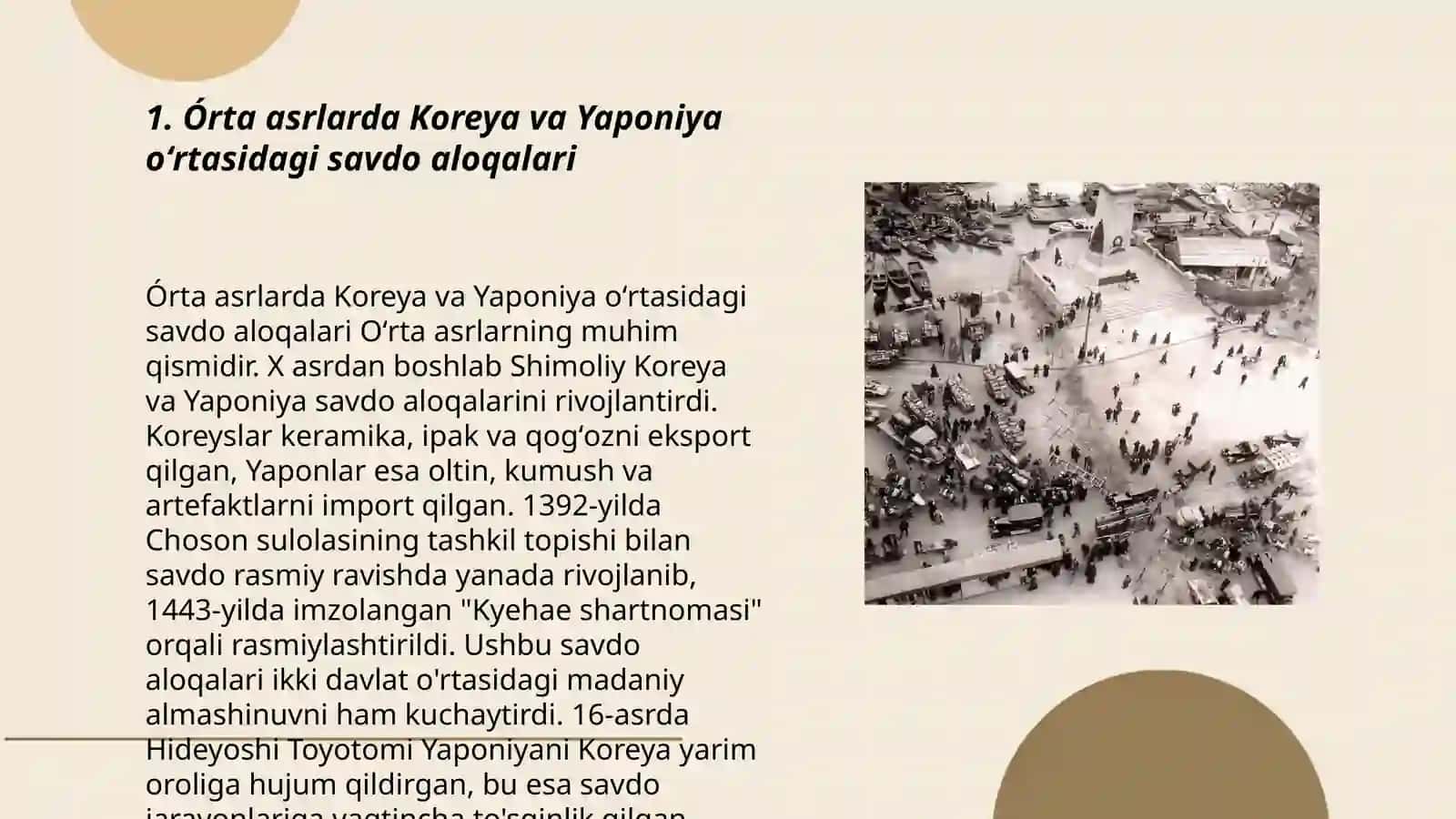 Órta asrlarda Koreya va Yaponiya oʻrtasidagi savdo aloqalari 3