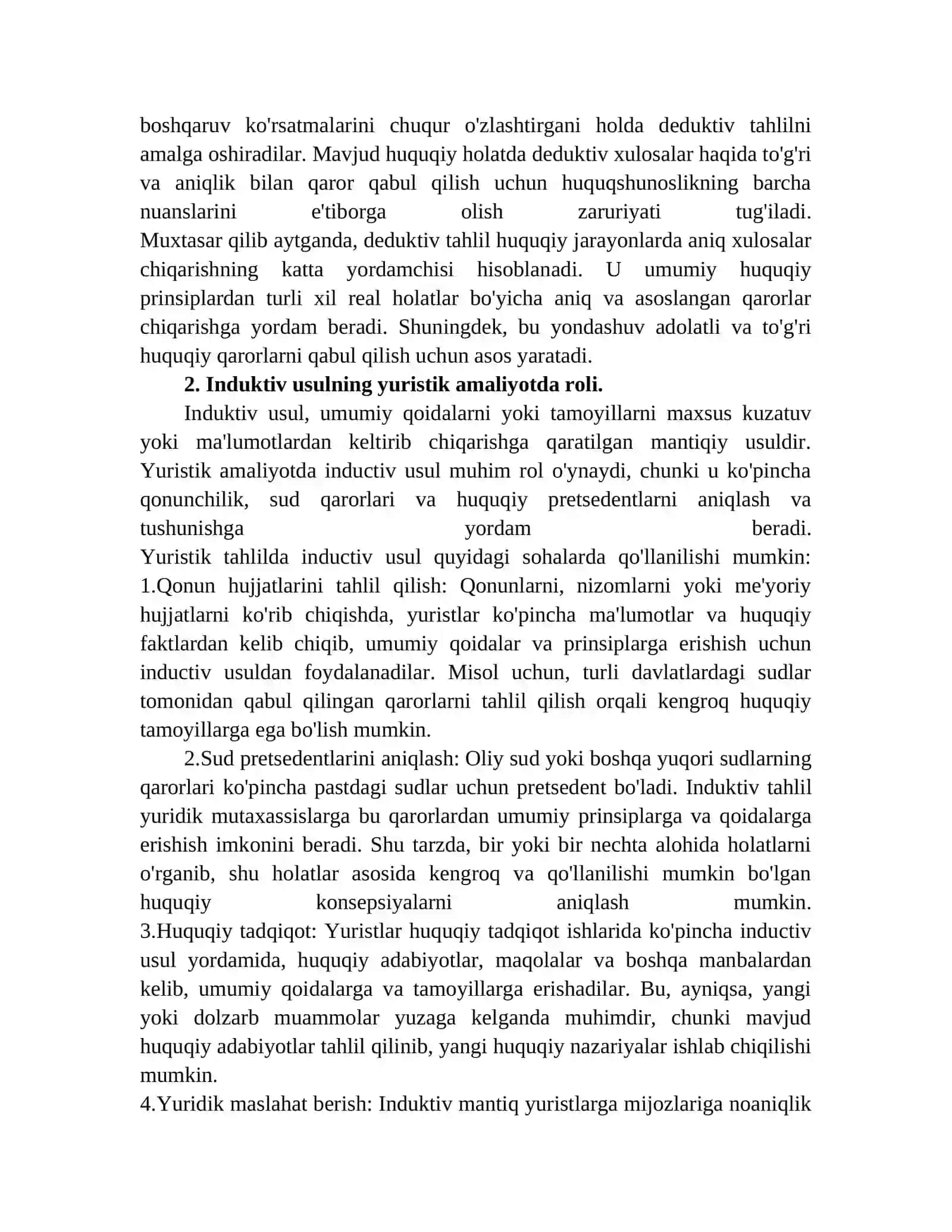 Deduktiv xulosalar huquqiy tahlilda 3