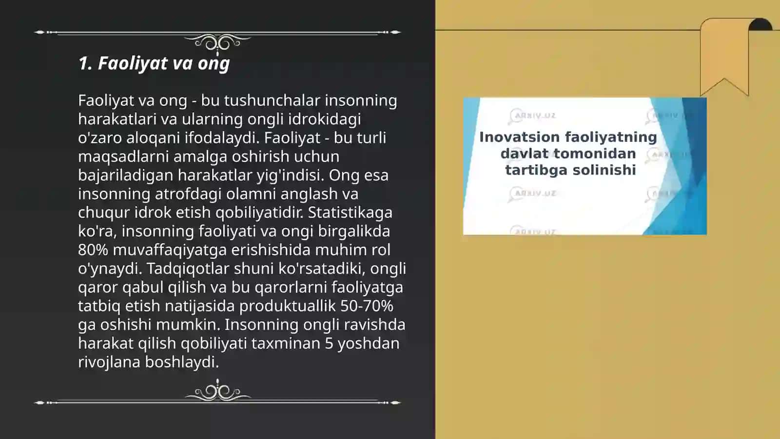 Faoliyatning psixologik Tahlili 3
