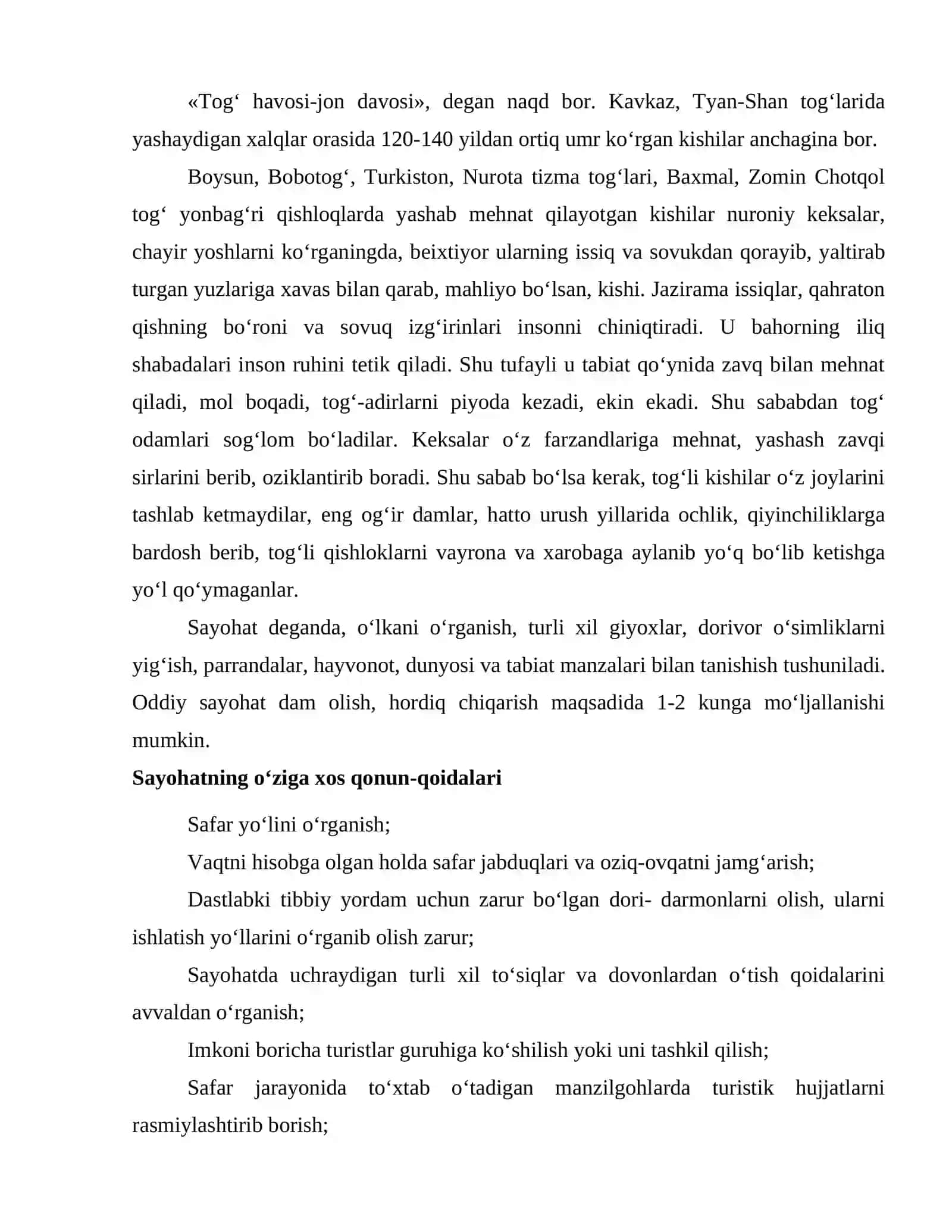Sayohat – tanga rohat 3