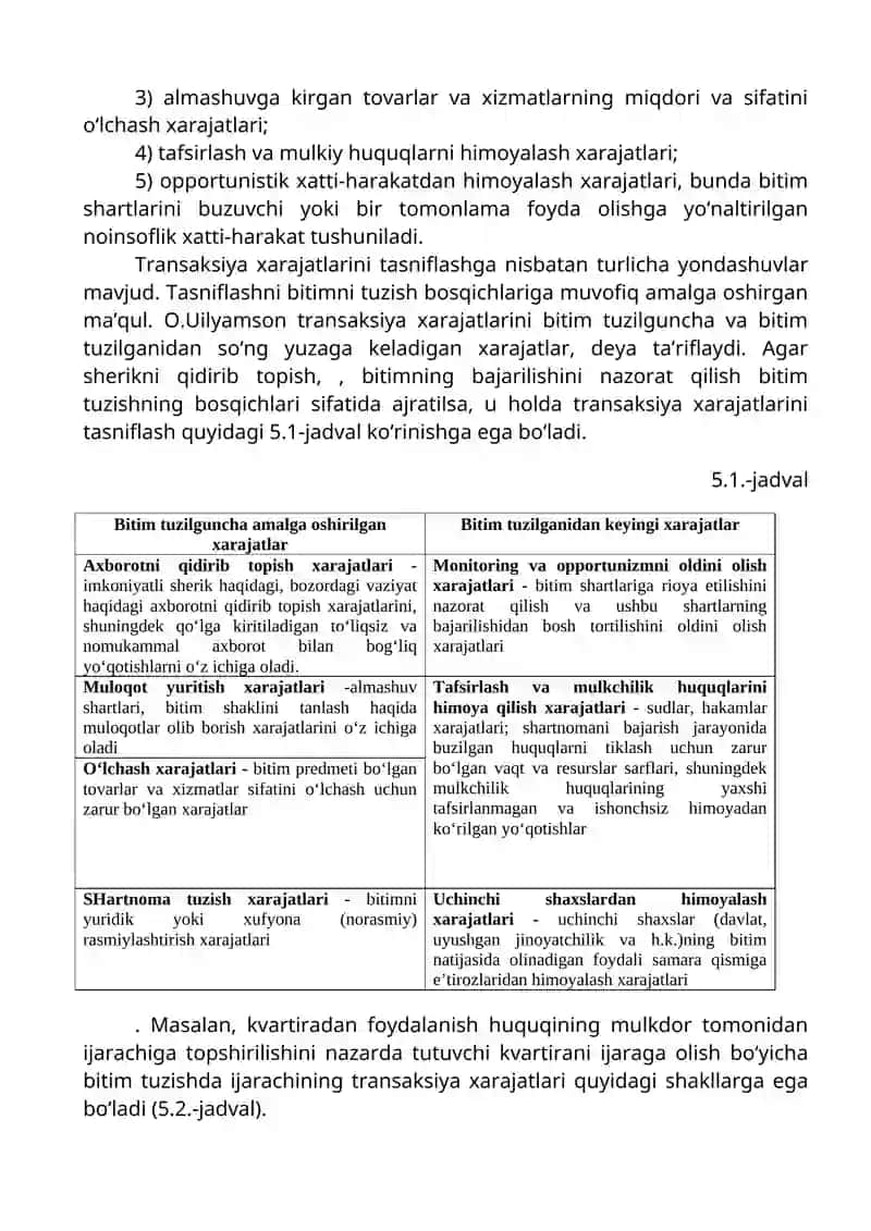 Transaksiya va transformatsiya xarajatlari 3