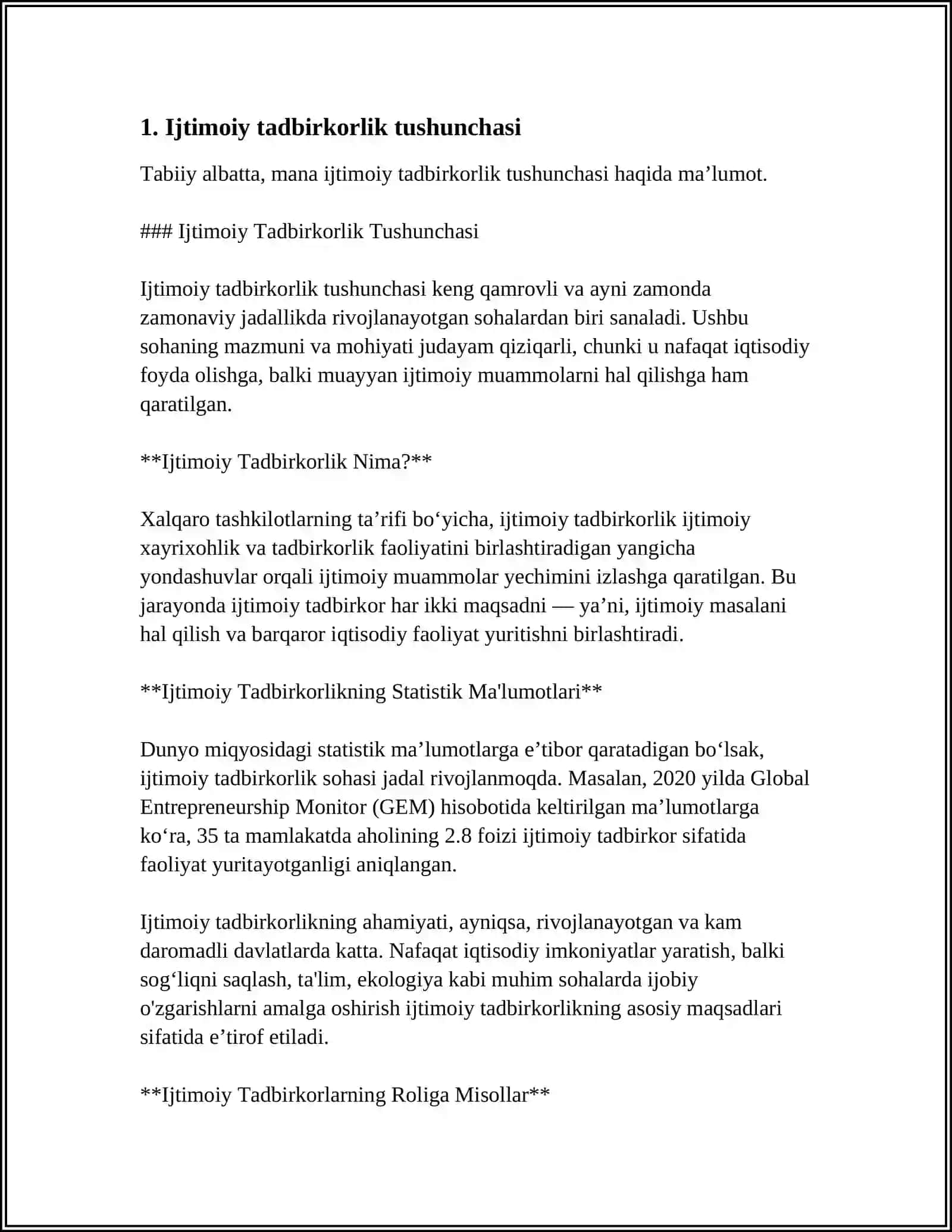 Ijtimoiy Tadbirkorlik Tushunchasi 3