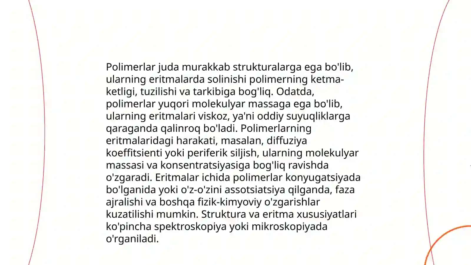 Polimerlarning eritmalari 3