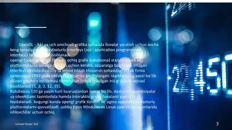 OpenGL dasturiy interfeysi 3