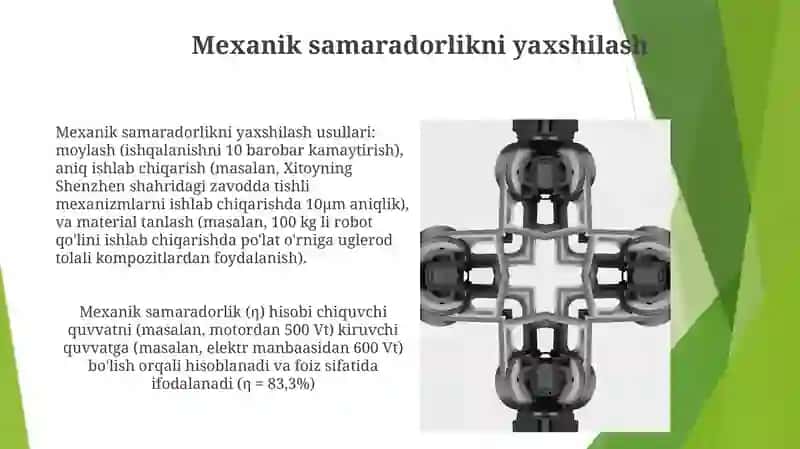 Mexanik samaradorlikni yaxshilash 3