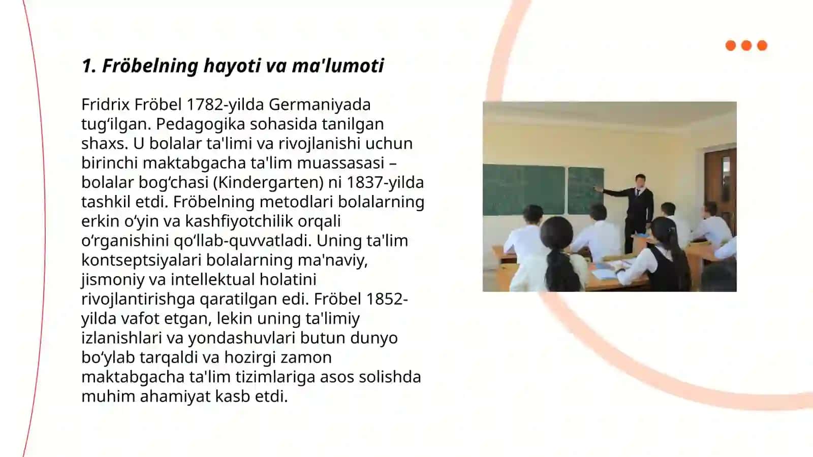 Frebelning elementar matematikaga qoʻshgan hissasi va frebelning sovgʻasi 3