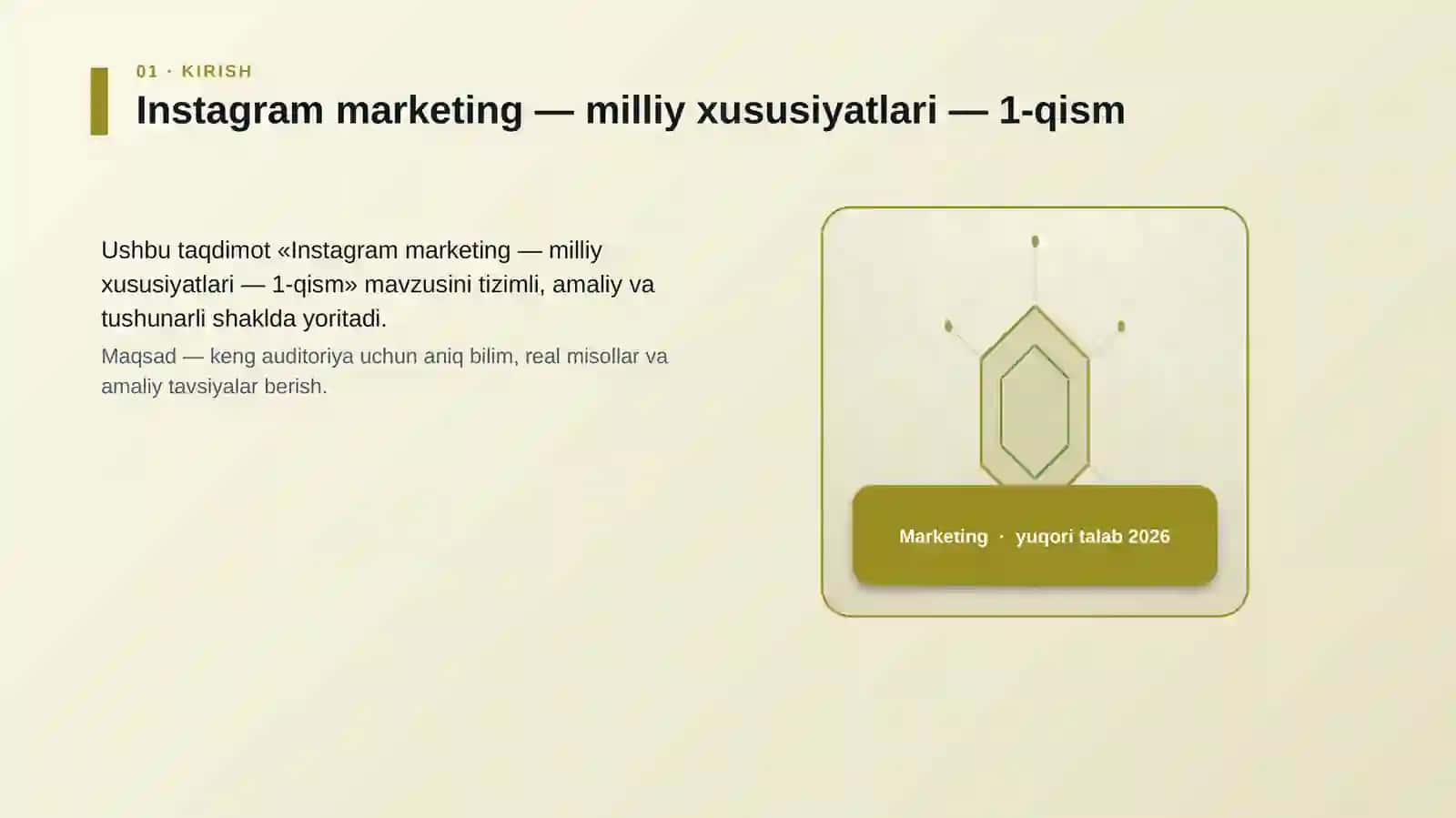Instagram marketing — milliy xususiyatlari — 1-qism 3
