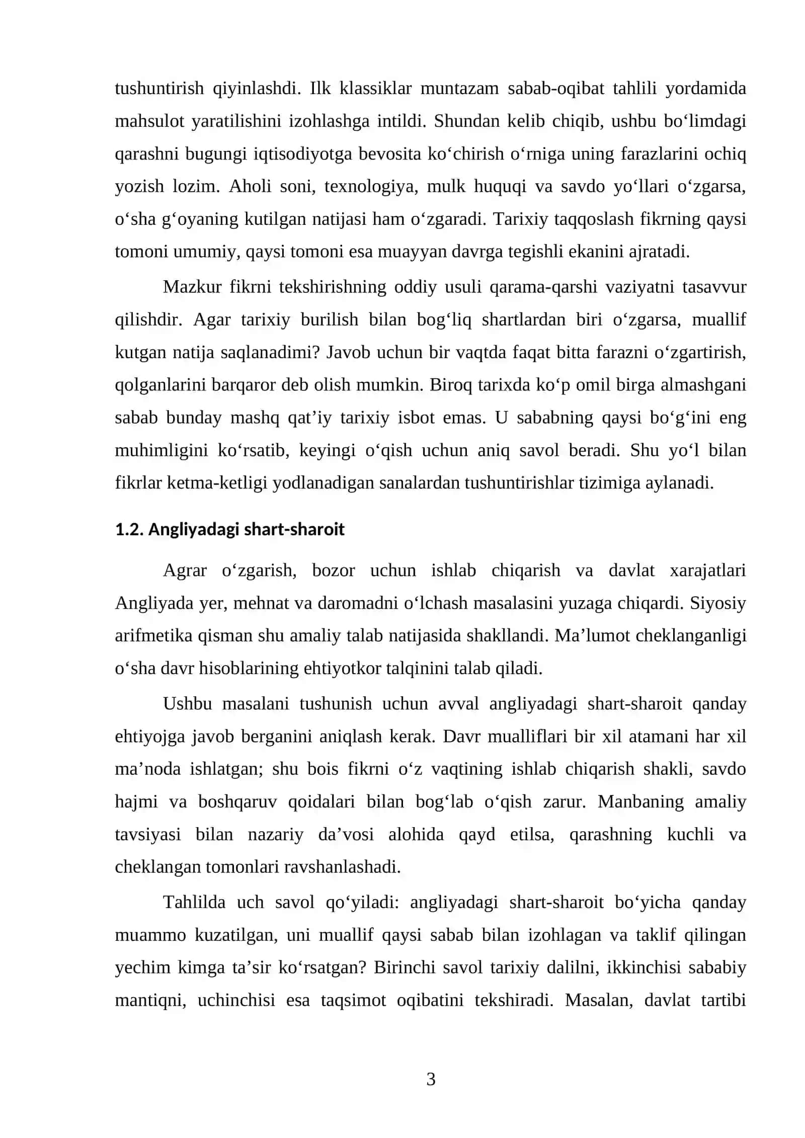 Fan: Iqtisodiy ta’limotlar tarixi 3