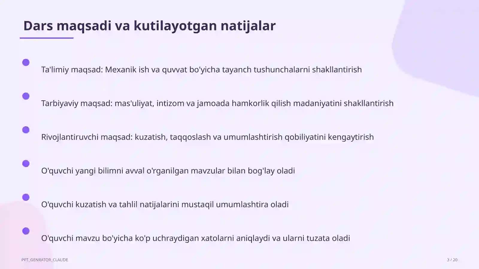 Mexanik ish va quvvat (7-sinf) 3