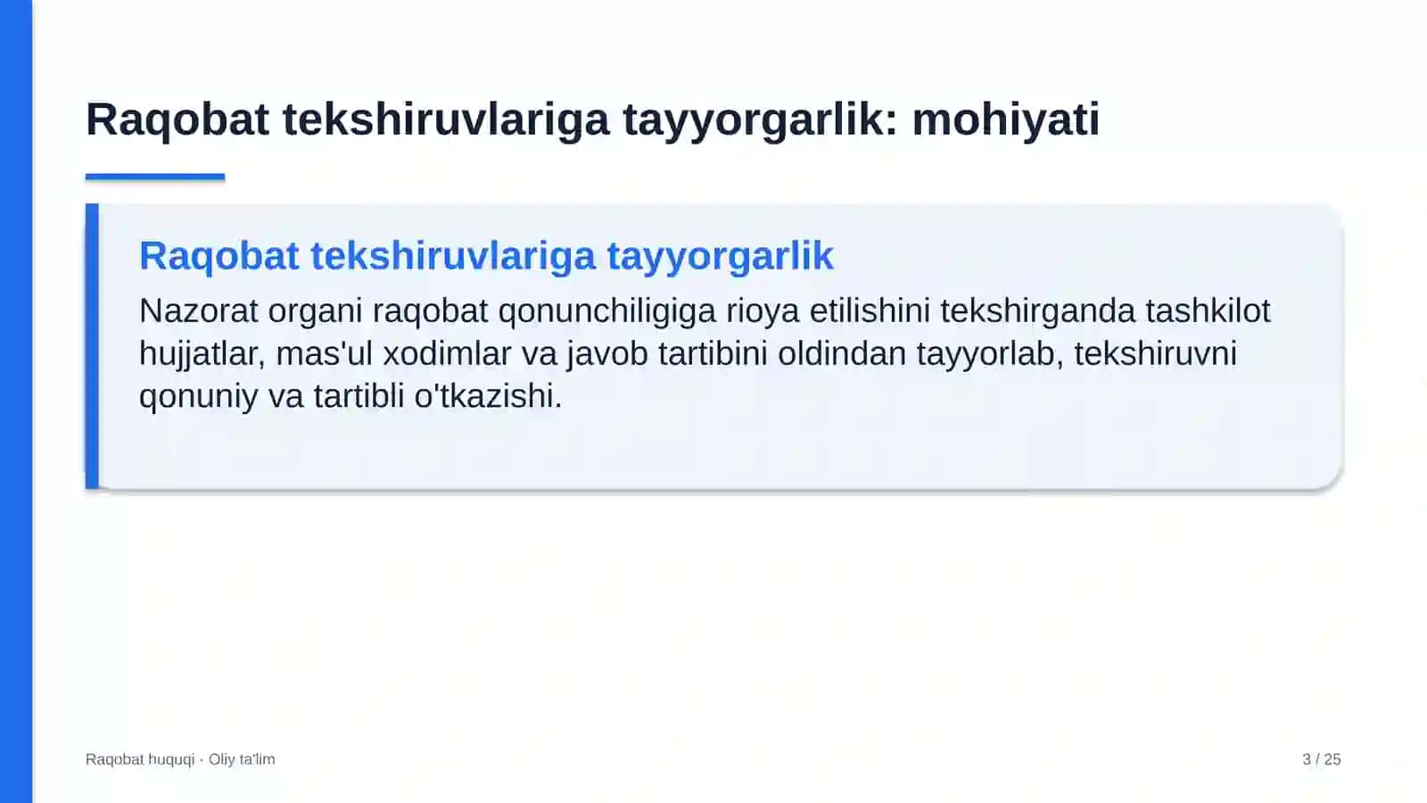 televideniyeda raqobat bo'yicha tekshiruvlarga tayyorgarlik ko'rish 4300 3