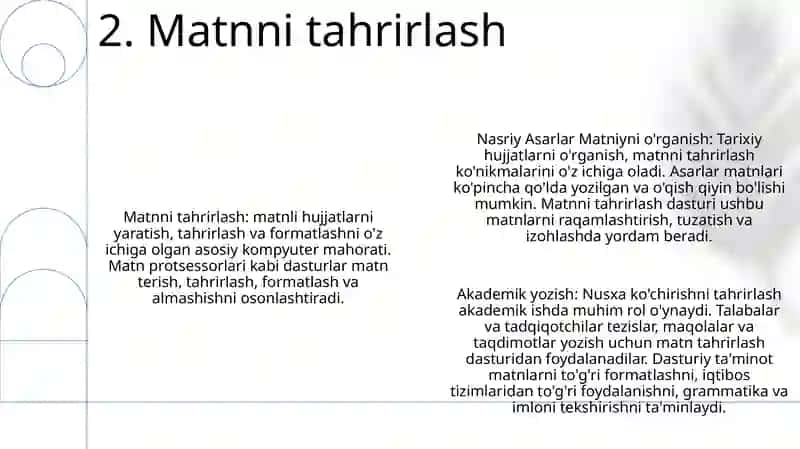 Nasriy Asarlar Matni Ustida Ishlash 3