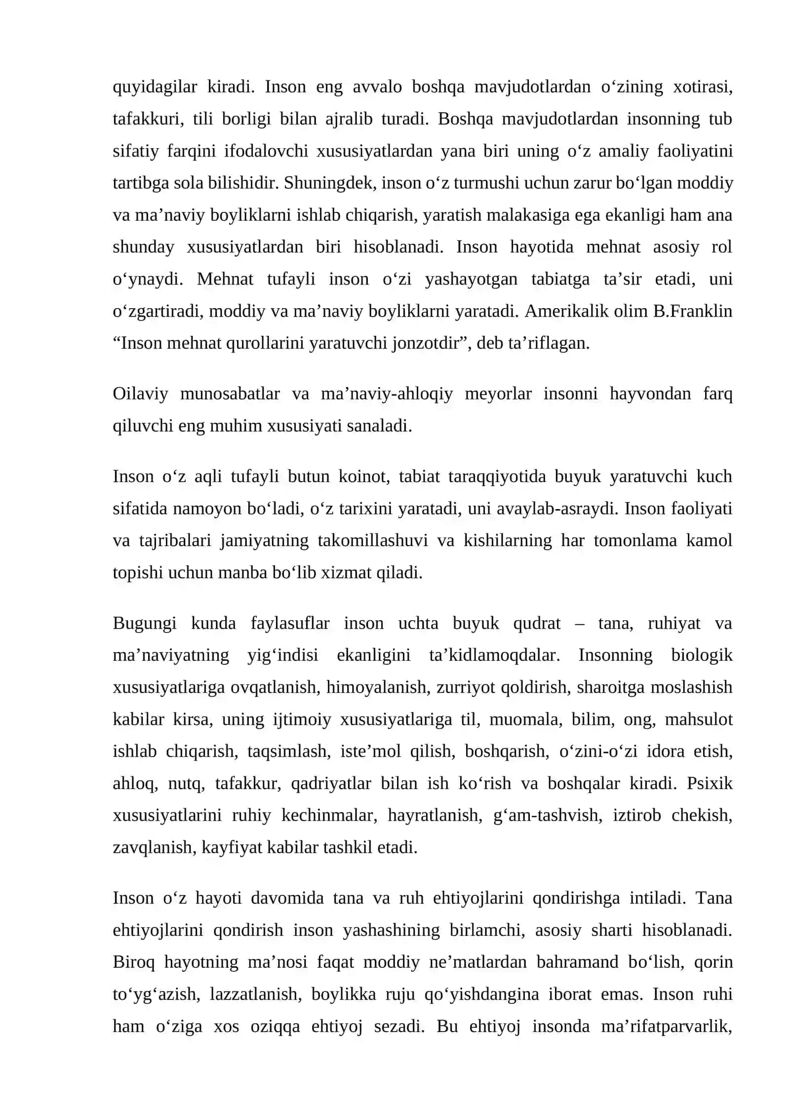 BILIM INSON MANAVIY KAMOLOTI OMILI 3