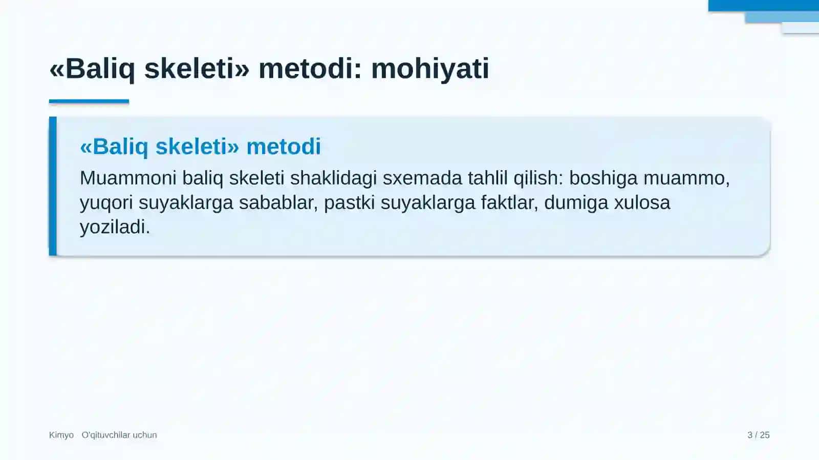 kimyo darslarida baliq skeleti metodidan foydalanish 6247 3