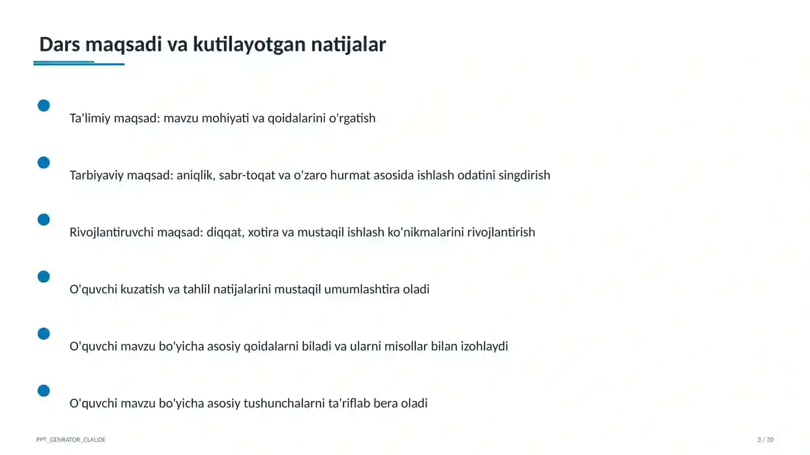 Adabiyot (5–11) — o'qituvchilar uchun 3