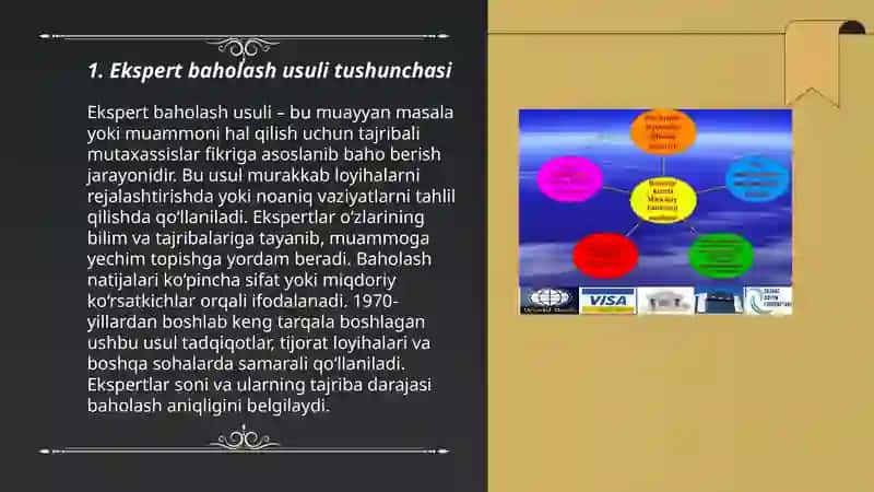 Ekspert baholash usuli haqida tushuncha, uning turlari va vazifalari 3