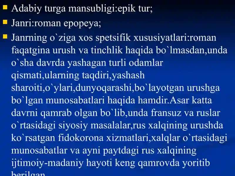 Urush va tinchlik 3