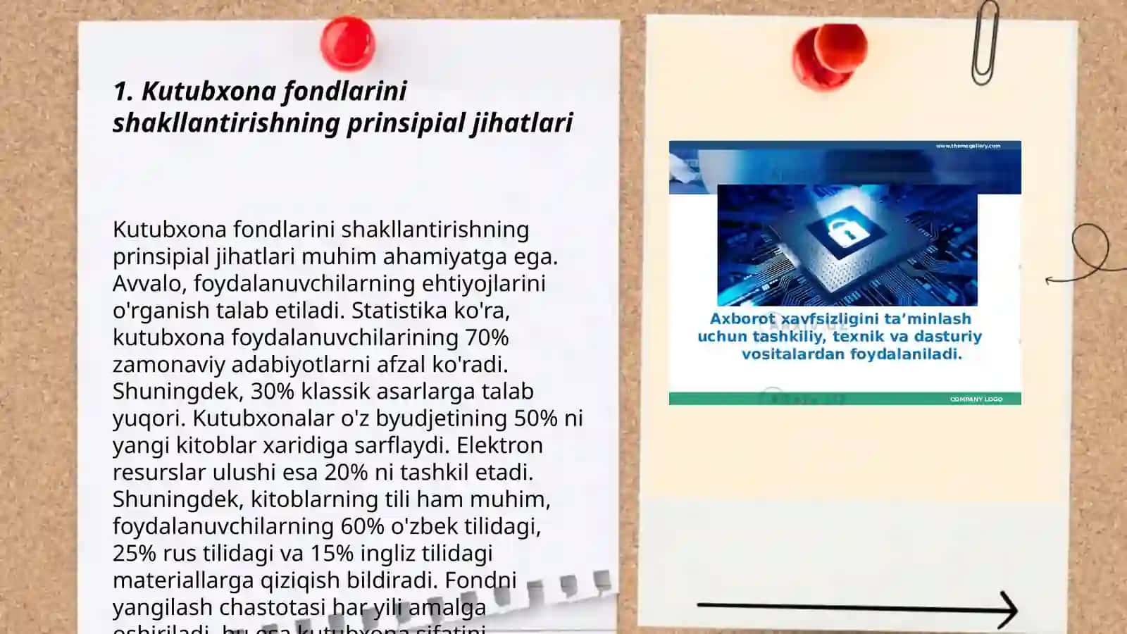 Kutubxona-axborot muassasalari fondlarini bosqichma-bosqich shakllantirish yo'llarini o'rganish 3