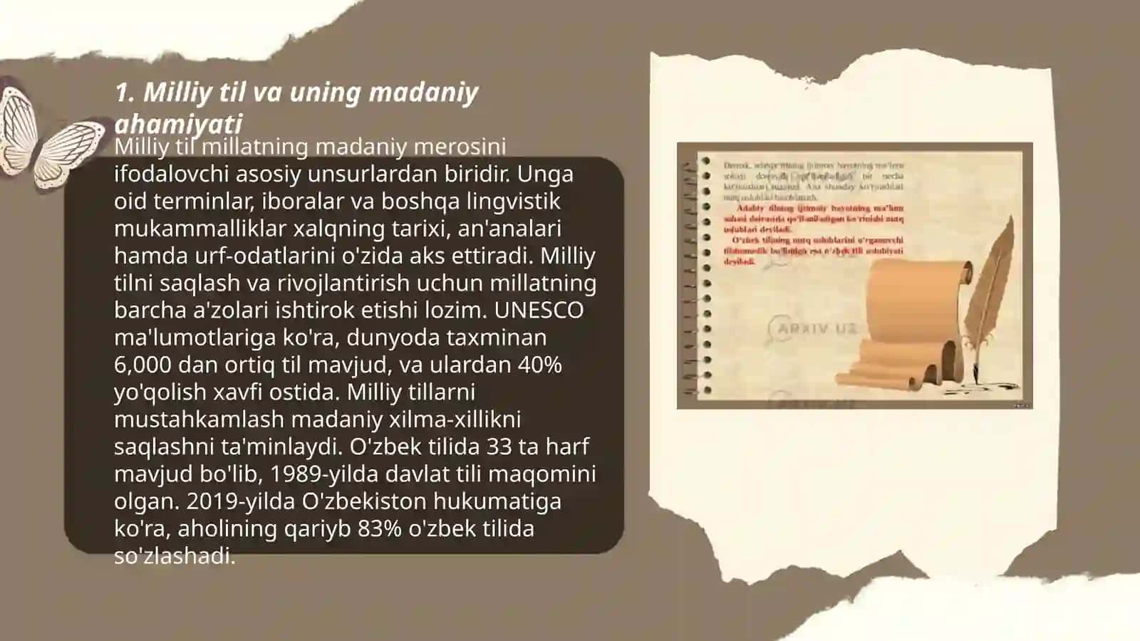 Milliy va adabiy til va ularning farqli va o'xshash jihatlari 3
