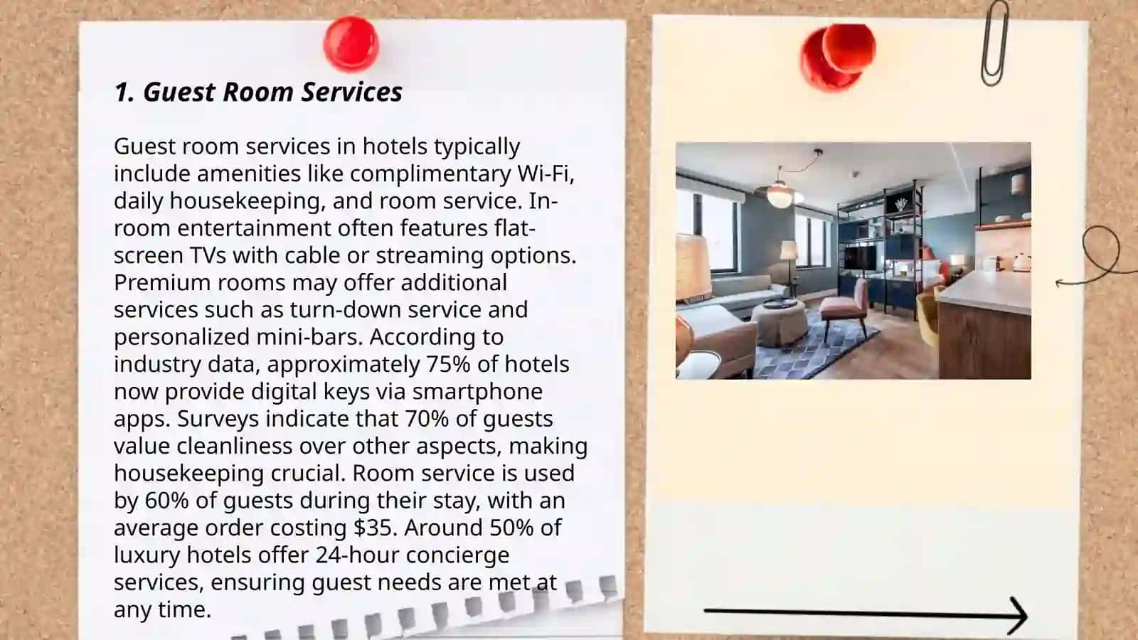Hotel industry: services 3