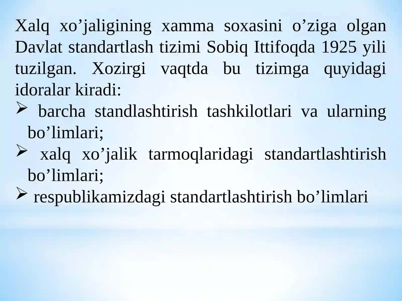 Dorivor O'Simlik Xom Ashyo Maxsulotlarini Standartlash Qoidalari (Yoki Toifalari) 3