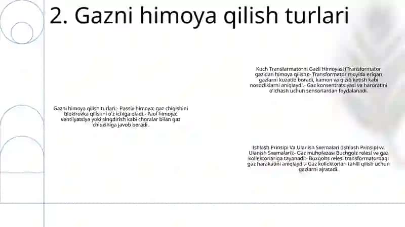 Kuch Transfarmatorni Gazli Himoyasi, Ishlash Prinsipi Va Ulanish Sxemalari 3