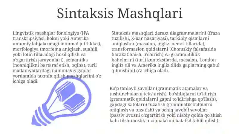 Sintaksis Mashqlari 3