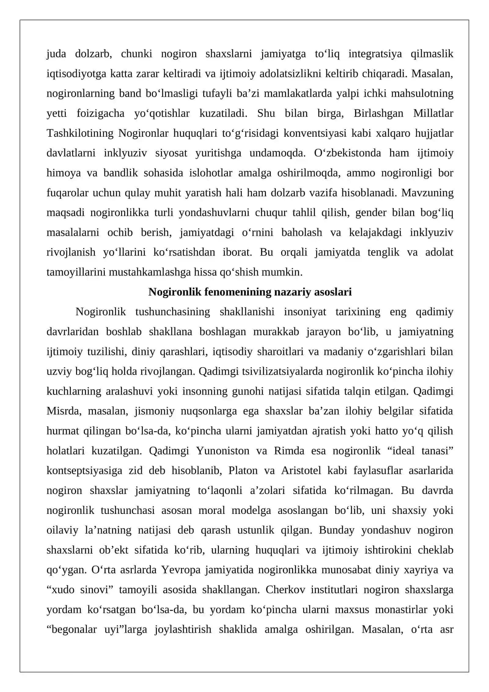 Nogironlik fenomeniga doir yondashuvlar 3