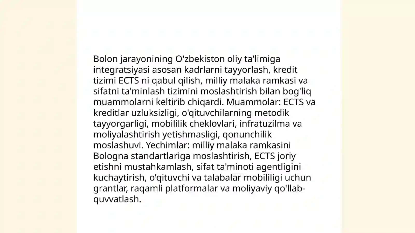 Oliy ta'lim va Bolon jarayonlari. Tadqiqiy pedagogika va ta'lim amaliyoti 3