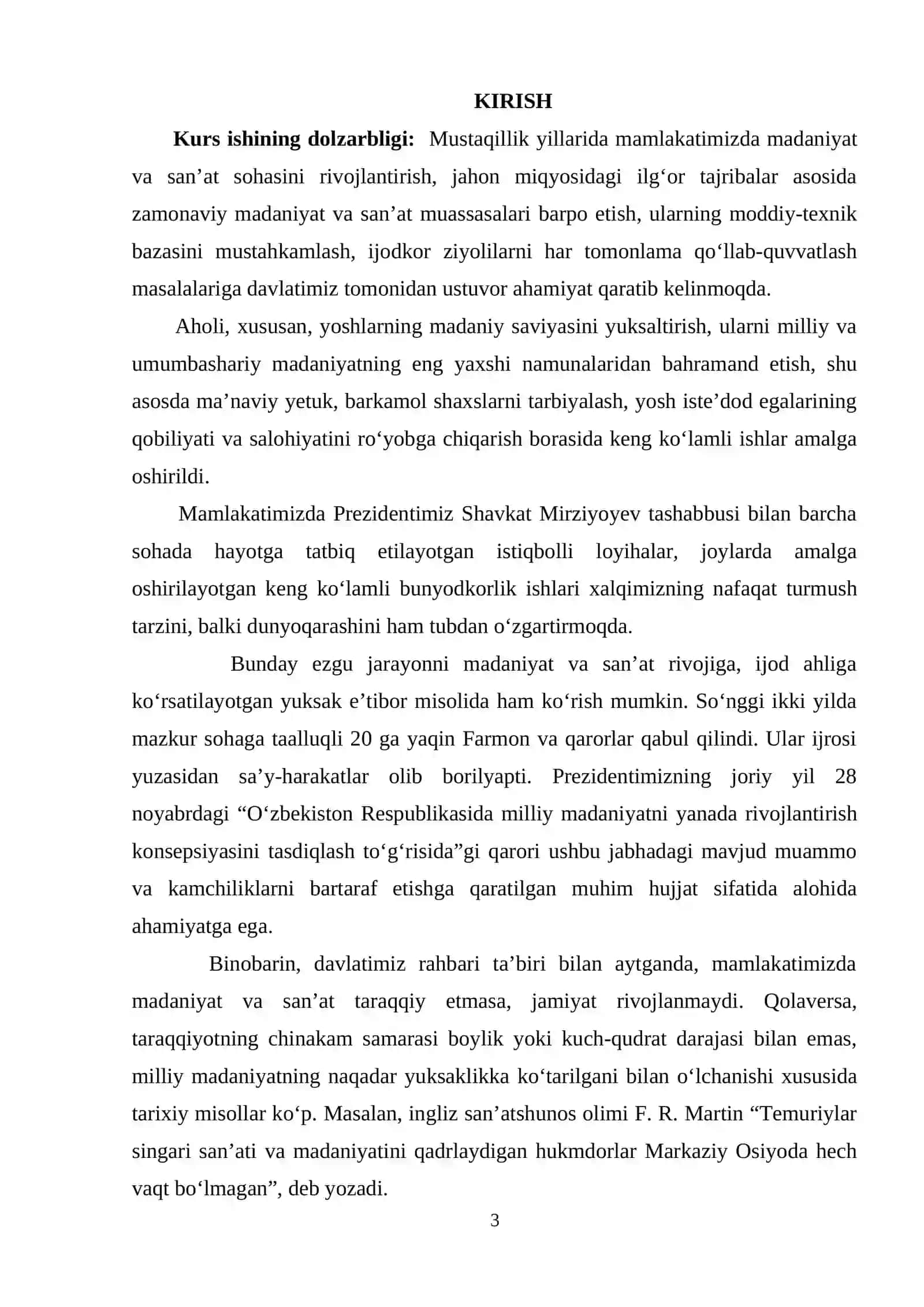 Musiqa nazariyasi (solfedjio, garmoniya, musiqa asarlari tahlili) 3