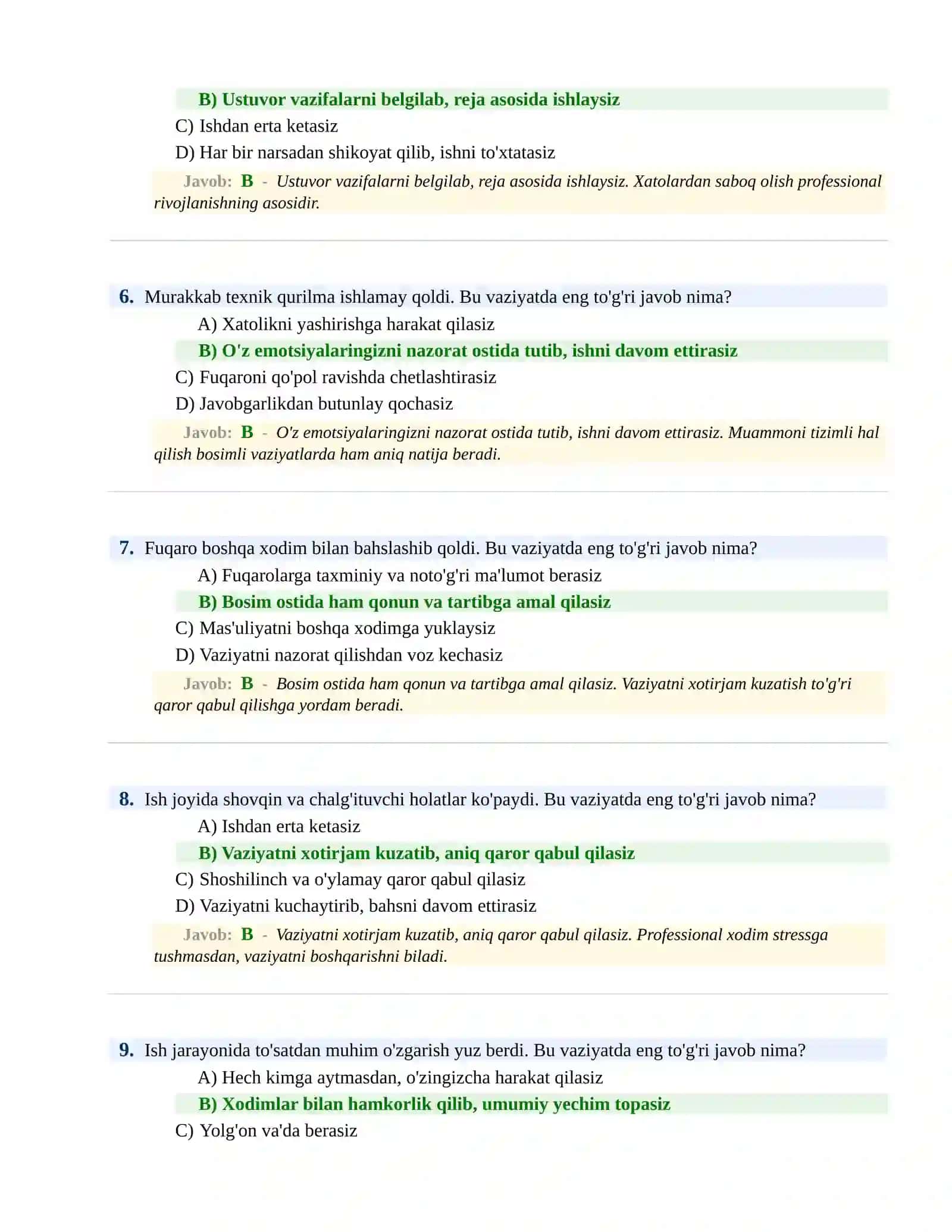 Psixologik sinov Testlari 3
