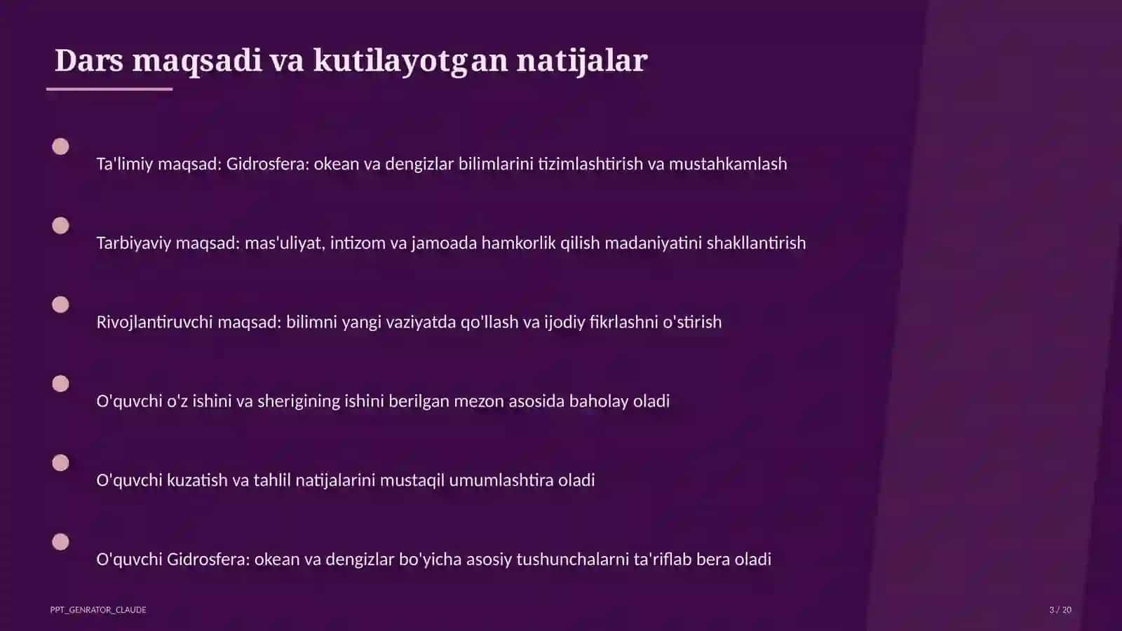 Gidrosfera: okean va dengizlar (6-sinf) 3